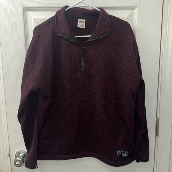 Victoria Secret Pink Quarter Zip - Picture 4 of 4